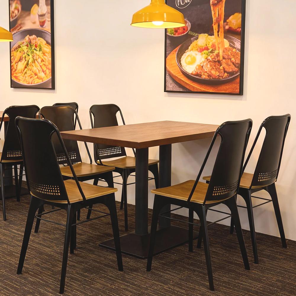 Industrial Restaurant Dining Table Chairs